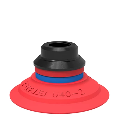 0110338派亚博吸盘 Suction cup U40-2 Silicone,1/8寸 NPSF female,PA适用于搬运带平整或浅凹表面的工件-派亚博吸盘派亚博真空发生器piab吸盘