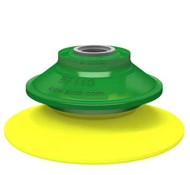 0110289派亚博吸盘编号Suction cup BF110P Polyurethane 30/60 with O-ring适用于非平坦和多孔表面的工件，如硬纸板-piab吸盘派亚博真空发生器真空搬运系统真空抓取系统