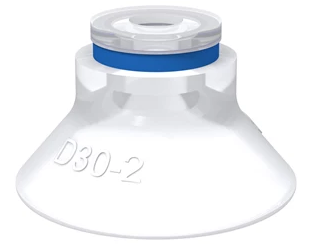 0200446派亚博吸盘Suction cup D30-2 Silicone FCM适用于弧形和不规则表面。某些场合下甚至可从角落或边缘处提升工件。不适用于平坦表面-piab吸盘派亚博真空发生器真空搬运系统真空抓取系统