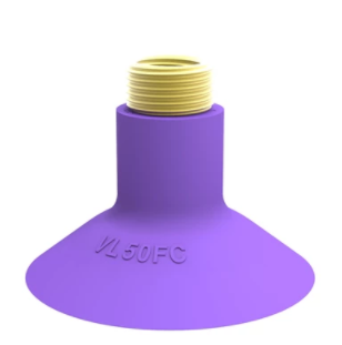 0202727派亚博吸盘Suction cup VL50FC, G3/8寸-G1/4寸具有超高性价比，包含浅凹平面吸盘、波纹管吸盘以及长波纹管吸盘三种形状可选，是基础/标准工业应用的最佳选择。-派亚博吸盘派亚博真空发生器piab吸盘